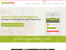 Tablet Screenshot of growbabyhealth.com